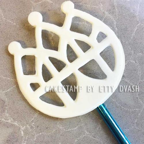 סט כתר ושרביט דגם דויד המלך | תבניות ליצירה בשוקולד | כתר ושרביט לקישוט עוגות וקינוחים מיוחדים