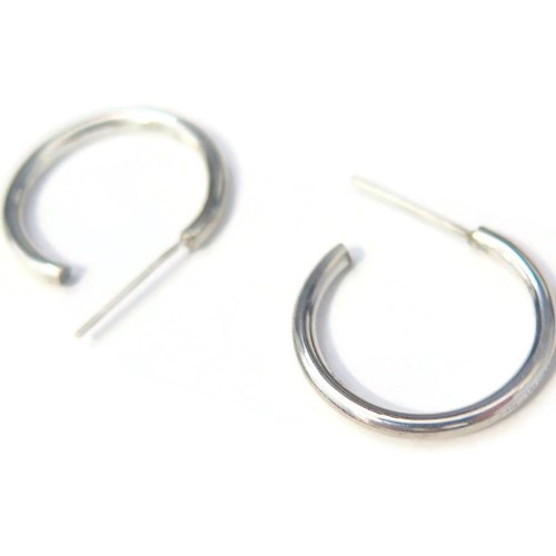 עגילי כסף חישוק פתוח דגם קאלה