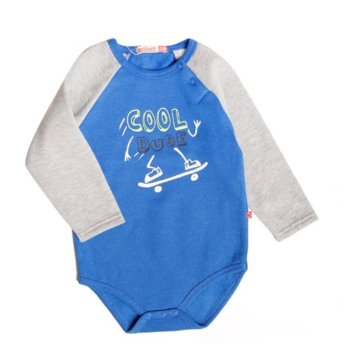 בגד גוף פוטר כחול בייבי בנים