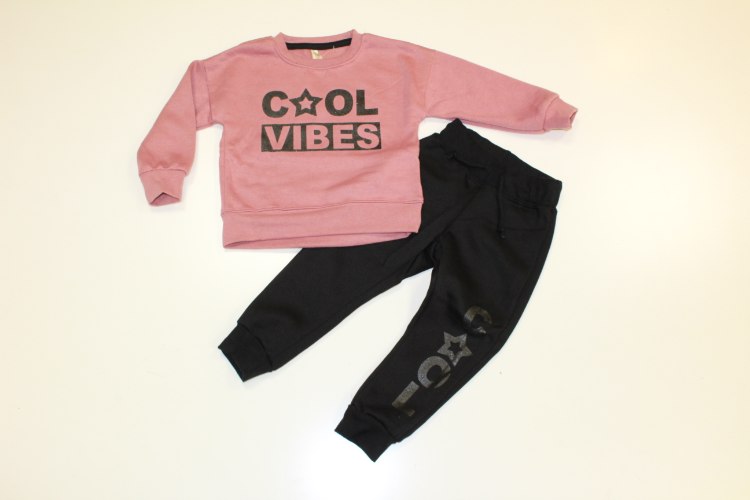 0חליפת פוטר בנות COOL ורוד עתיק