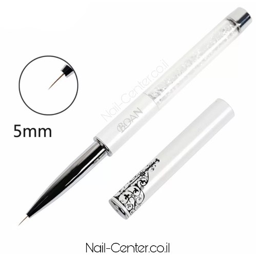 מכחול פסים אפס קצר 5 מ"מ לבן