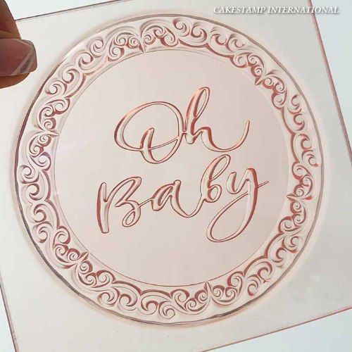 תבנית  קישוט עוגה תינוק חדש| טופר תינוק| תבנית מארז מתוק חדש מאתי דבש