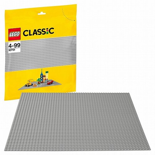 לגו קלאסיק משטח הרכבה אפור 10701