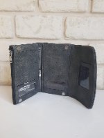 ארנק דמוי עור גדול שחור/מטאלי 4054