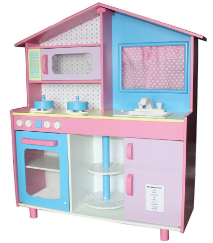 W10C015-מטבח מעץ לילדים - מיכל- צעצועץ