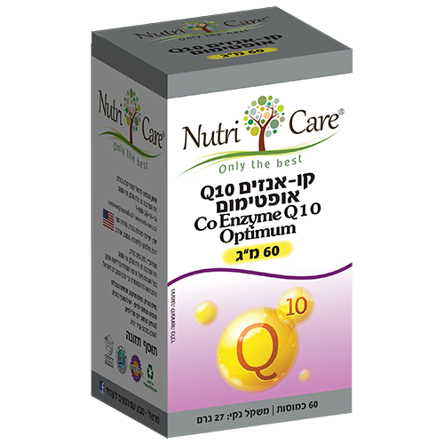 קו אנזים Q10 אופטימום, 60 מ"ג, 60 כמוסות,  נוטרי קר