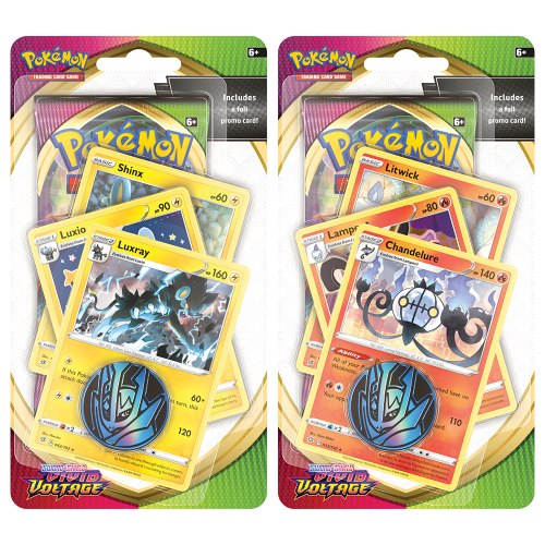 קלפי פוקימון סט 2 יח' פרימיום בליסטר 2020 Pokemon TCG Sword & Shield Vivid Voltage Premium Blister