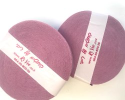 חוטים לסריגה ,חוט טריקו,חוטי טריקו לסריגה,סגול מעושן, חוטי טריקו פרוסים לסריגת שטיח, חוטי  טריקו פרוסים סגול מעושן