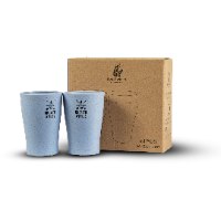 סט כוסות GO GREEN - תכלת