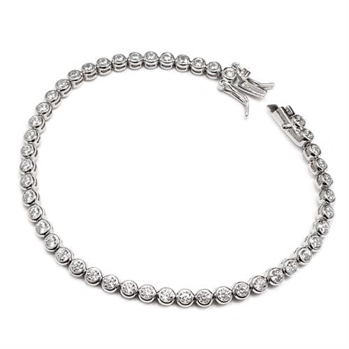 צמיד כסף טניס משובץ אבני זרקון  Z3040 | תכשיטי כסף 925 | צמידי כסף