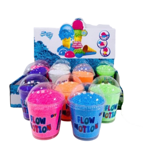 חול קינטי צבעוני- גלידה