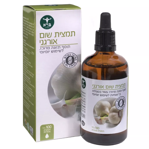 Organic Garlic Extract, תמצית שום אורגני, 100 מ”ל, ברא