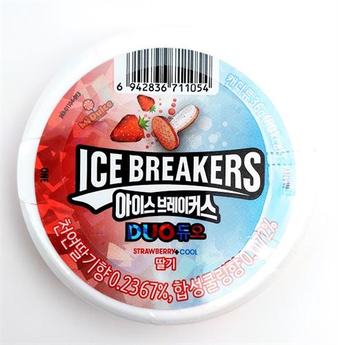 ice breakers סוכריות מרעננות בטעם תות