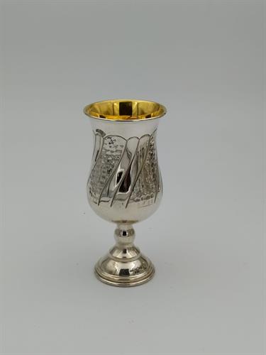 גביע קידוש כסף טהור דגם מחולק