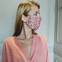 שמלת מעטפת אפרסק + מסכת SILK FLOWER מתנה