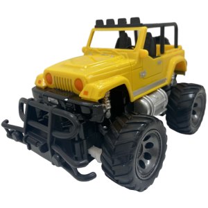 מכונית כביש/שטח עם שלט מבית MACHINA צהוב