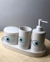 סט לאמבטיה- לבן