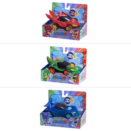 מכונית עם גלגלים זוהרים