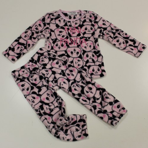 פיג'מה פליז קטיפה בנות ורוד