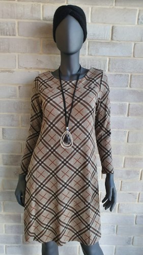 שמלת לין פליז מודפס