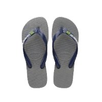 כפכפי הוויאנס ברזיל לוגו יוניסקס צבע אפור/כחול