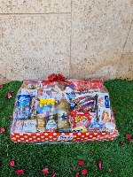 מארז שוקולד & יין בתוספת בלוק עץ