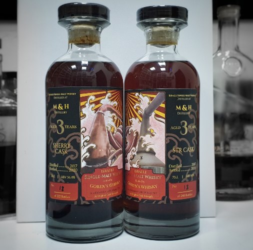 PRE-SALE Goren's Whisky Milk & honey 3 y.o. Duo (2X700ml.) - Sherry & STR single casks