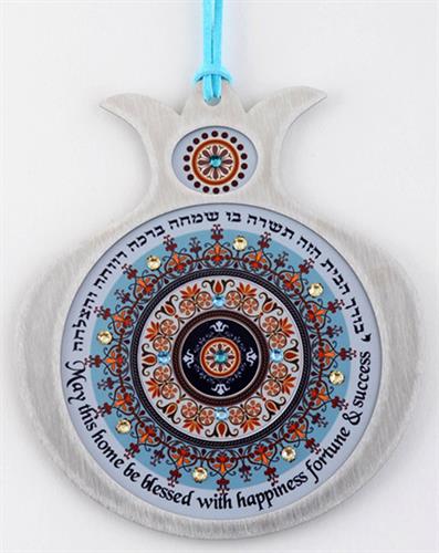 רימון מסגרת נירוסטה בשילוב הדפסים צבעוניים ואבני סברובסקי - DR10