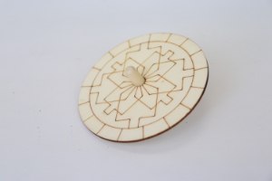 סביבוני עץ לצביעה - סביבון (10 יח')