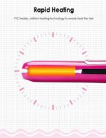 מחליק שיער אלחוטי נטען USB- טכנולוגיית חימום PTC*