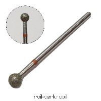 ראש שיוף למניקור - עגול גדול אדום