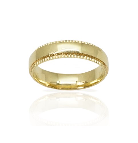 טבעת נישואין חלק ומילגרין-M209