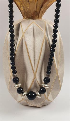 שרשרת DOART - שרשרת קצרה שחור כסף