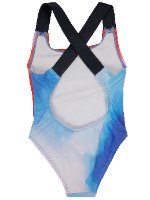 בגד ים שלם טאי דאי אדום כחול FILA - מידות 6 חודשים עד 8 שנים