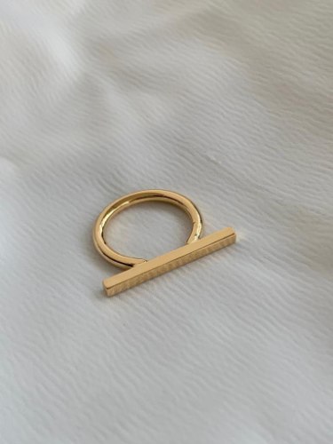 טבעת פס זהב