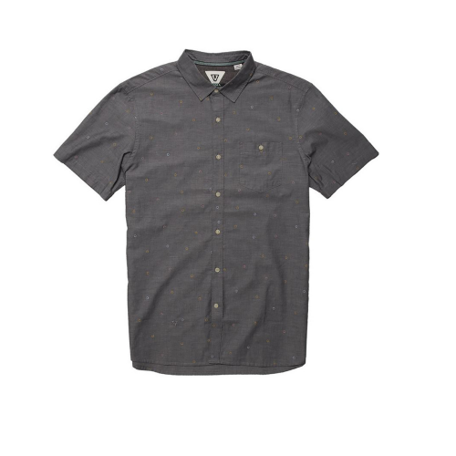 VISSLA SIETEGON WOVEN SHIRT BLK