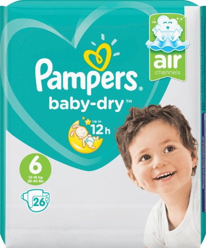 פמפרס בייבי דריי חיתולים מידה  6 13-18 ק"ג Pampers