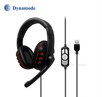 אוזניות מחשב, גיימר עם כניסת USB כולל כרטיס קול מבית Dynamode