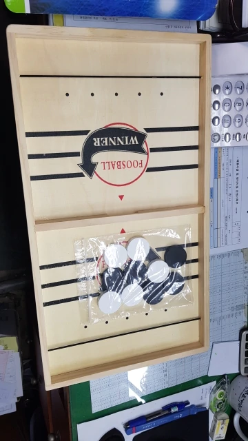 חוות דעת - משחק הוקי שולחני דיסקיות מעץ