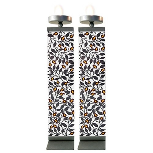 פמוטים לשבת עיצוב רימונים