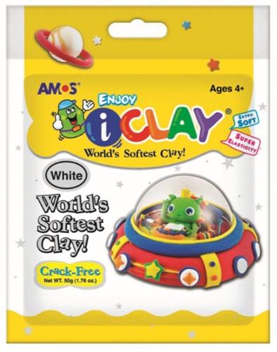 חימר קל I-CLAY לבן - 50 גר'