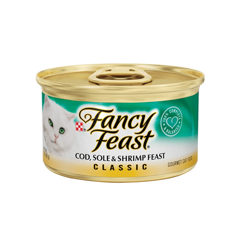 פנסי פיסט פטה דג קוד, סול ושרימפס מעדן לחתול 85 גרם