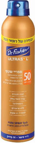 דר פישר אולטרסול  ספריי רציף שקוף להגנה גבוהה 50 SPF