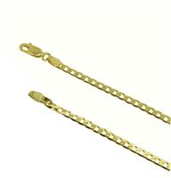 שרשרת חוליות לגבר בזהב איטלקי 14 קרט 60 סמ 3 ממ רוחב