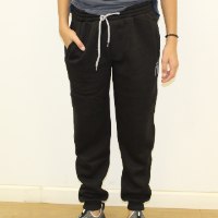 מכנס פוטר הדפס כיס 7 שחור