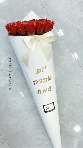 קונוס ורדים אדומים