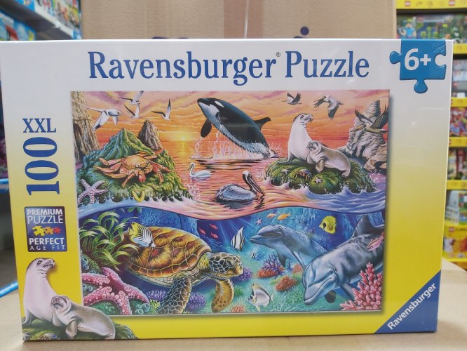 פאזל 100 חלקים חיות מים