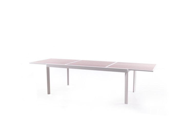 שולחן נפתח דמוי עץ אלומיניום 200/300