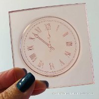 COUNTDOWN CLOCK - New Embosser Stamp For Fondant And Chocolate| Clock Embosser Stamp