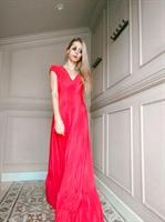 שמלת DANA אדום פליסה